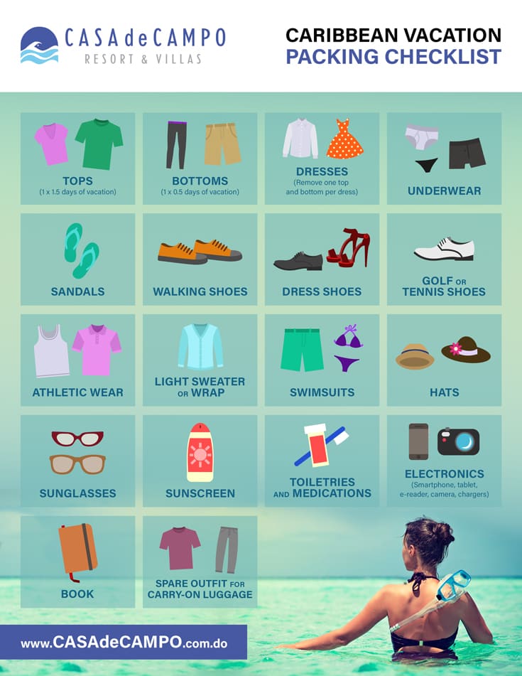 Packing checklist for Punta Cana excursions and beach tours